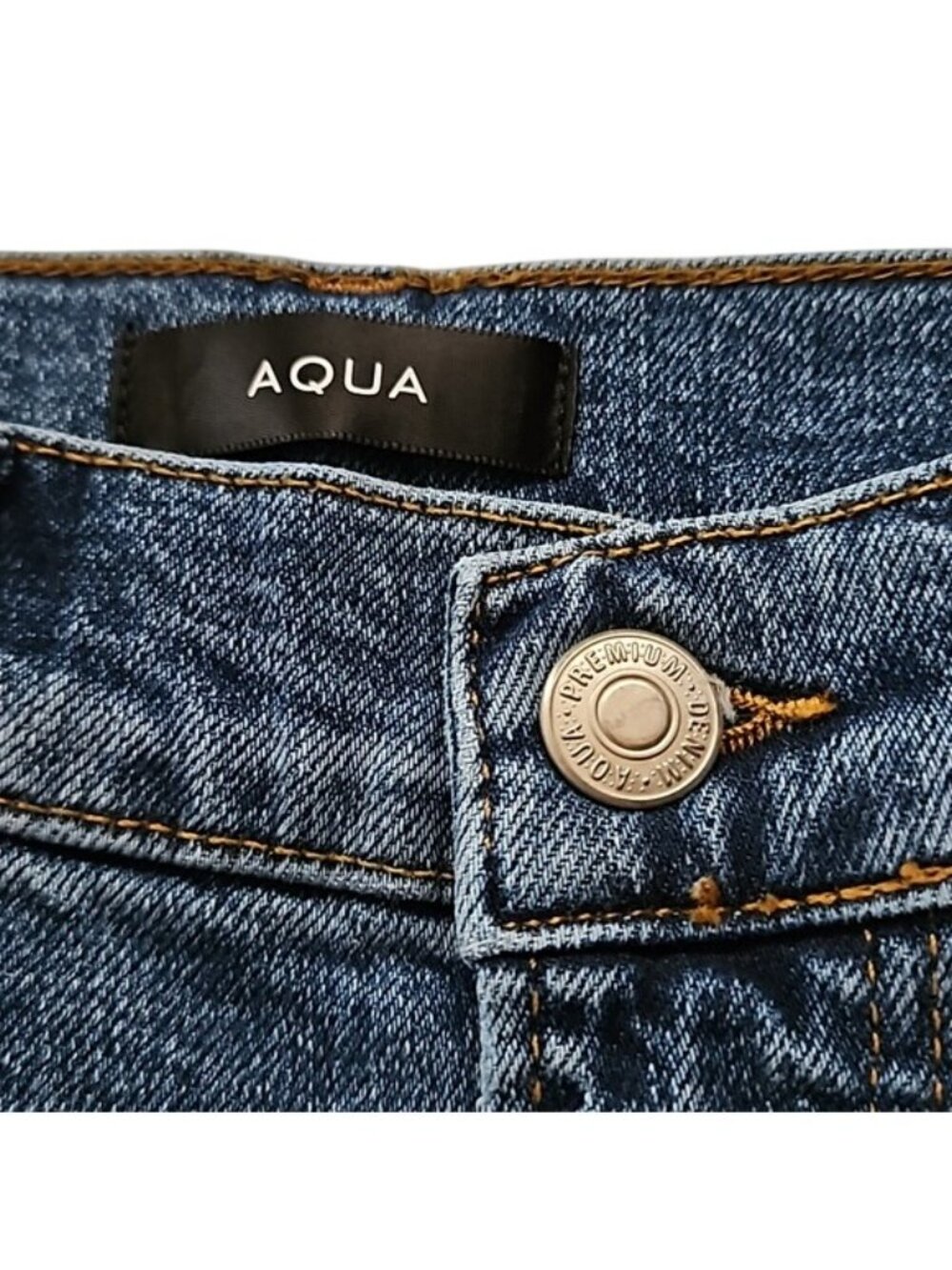Aqua Bloomingdales Denim The Stella Skinny Jean Womens Size 24 (00) Dakota New - Picture 2 of 8